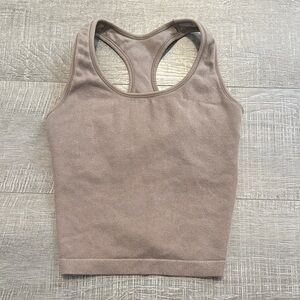 Tan Racerback Tank Top